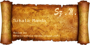 Szkala Manda névjegykártya